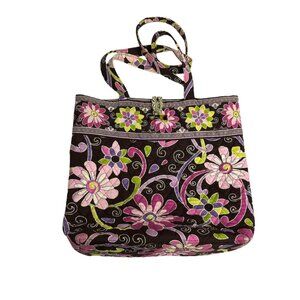 Vera Bradley Purple Punch Quilted Shoulder/Tote Bag Retired Pattern